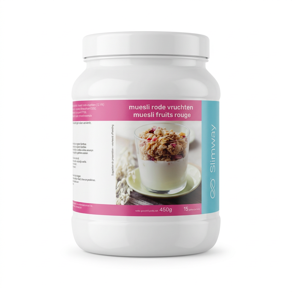 Pot granola rode vruchten