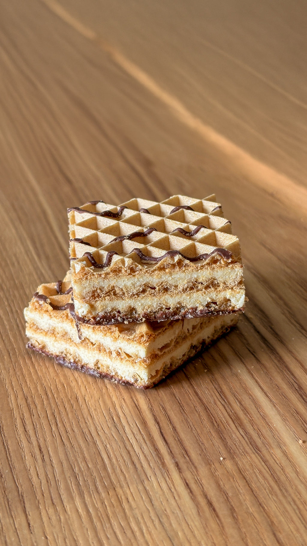 Krokante wafeltjes vanille / mokka